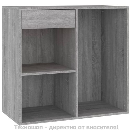 Козметичен шкаф, Сив сонома, 80x40x75 см, инженерно дърво