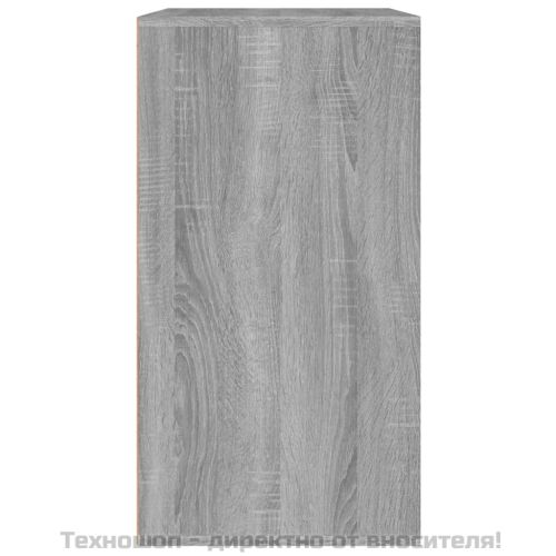 Козметичен шкаф, Сив сонома, 80x40x75 см, инженерно дърво