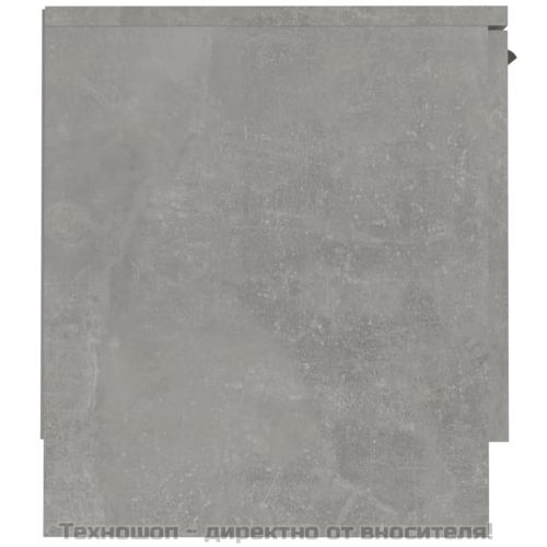 ТВ шкаф, бетонно сив, 140x35x40 см, инженерно дърво