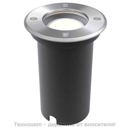 Градински LED лампи за вграждане в земя, 3 бр, кръгли