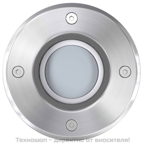 Градински LED лампи за вграждане в земя, 3 бр, кръгли