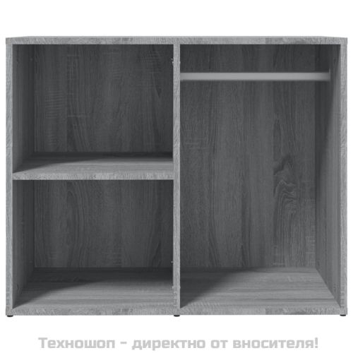 Шкаф за гримиране, Сив сонома, 80x40x65 см, инженерно дърво