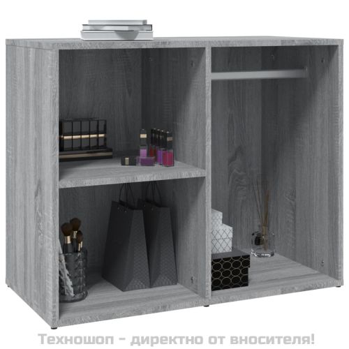 Шкаф за гримиране, Сив сонома, 80x40x65 см, инженерно дърво