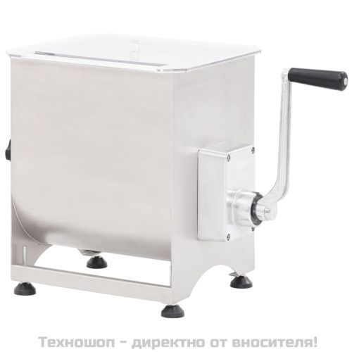 Миксер за месо с редуктор, сребрист, неръждаема стомана