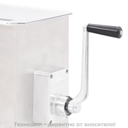 Миксер за месо с редуктор, сребрист, неръждаема стомана