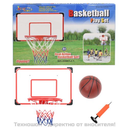 Комплект баскетболно табло за стенен монтаж от пет части