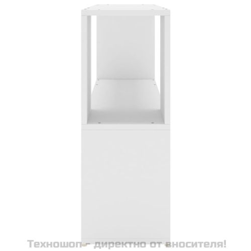 Библиотека, бяла, 100x24x63 см, инженерно дърво