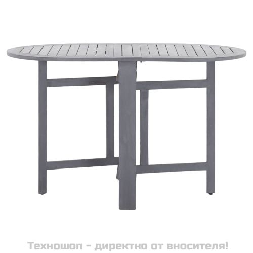 Градинска маса, сива, 120x70x74 см, акация масив