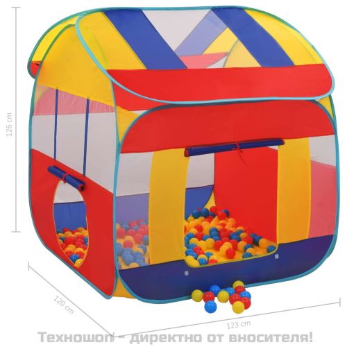 Палатка за игра с 300 топки, XXL