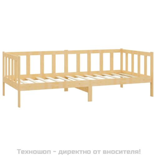 Дневно легло, борово дърво масив, 90x200 см