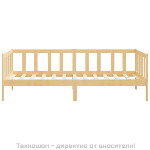 Дневно легло, борово дърво масив, 90x200 см