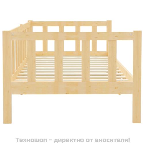 Дневно легло, борово дърво масив, 90x200 см