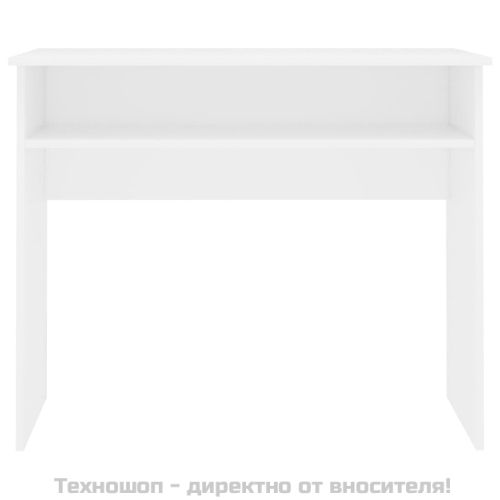 Бюро, бяло, 90x50x74 см, инженерно дърво