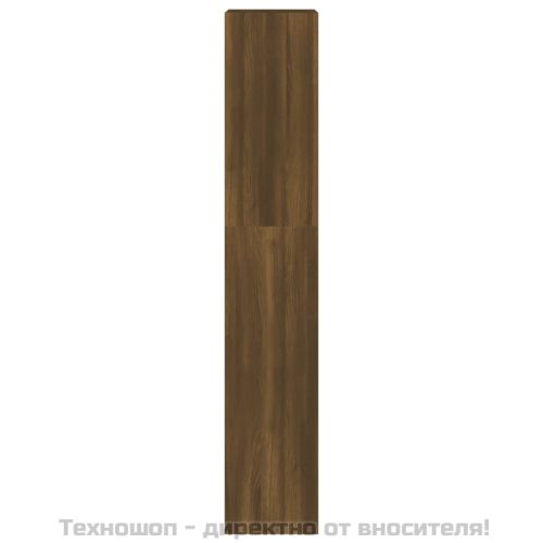 Библиотека/разделител за стая, кафяв дъб, 40x30x166 см