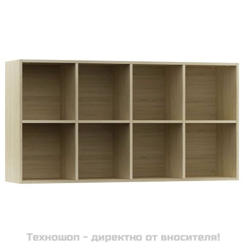 Библиотека/бюфет, дъб сонома, 66x30x130 см, инженерно дърво