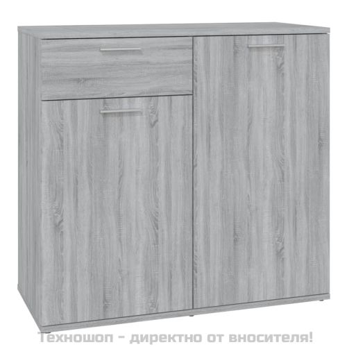 Сайдборд, сив сонома, 80x36x75 см, инженерно дърво