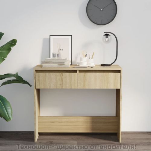 Конзолна маса, дъб сонома, 89x41x76,5 см, инженерно дърво