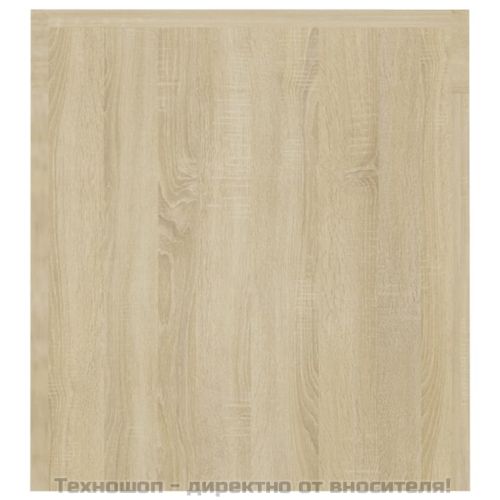 ТВ шкаф с LED осветление, дъб сонома, 120x35x40 см