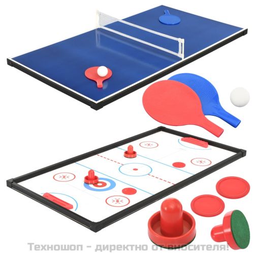 Мултифункционална игрална маса 15-в-1, 121x61x82 см, клен