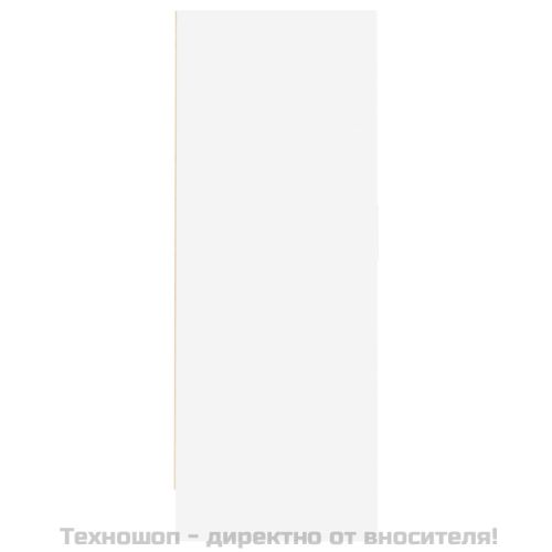 Шкаф за обувки, бял, 60x35x92 см, инженерно дърво