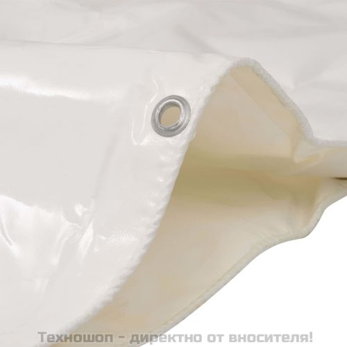 Брезентово платнище, 650 гр/м², 3x4 м, цвят бял