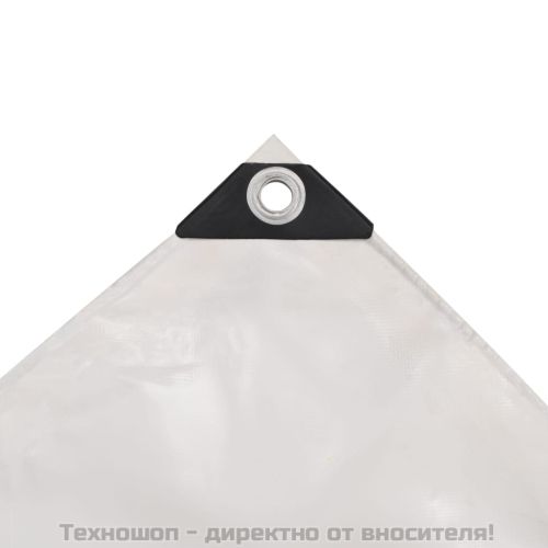 Брезентово платнище, 650 гр/м², 3x4 м, цвят бял
