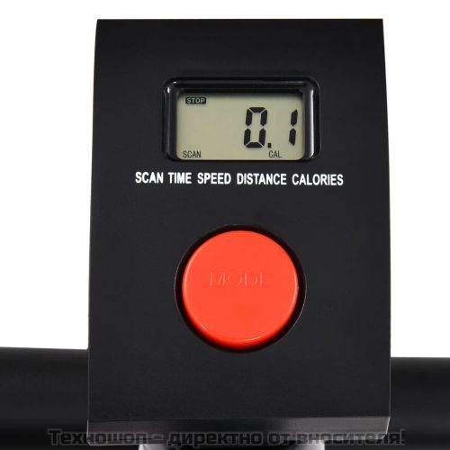 Велоергометър с ремъчно задвижване, бял