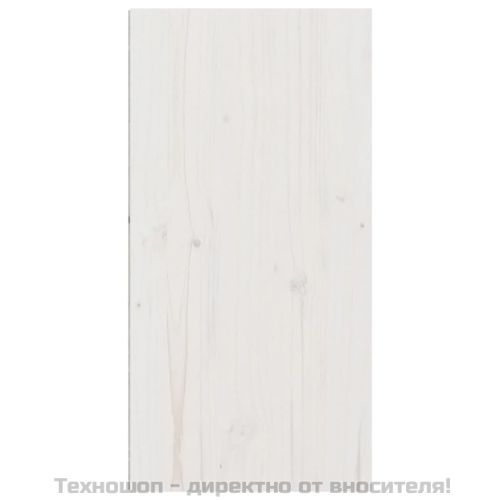 Стенни шкафове, 2 бр, бели, 30x30x60 см, бор масив