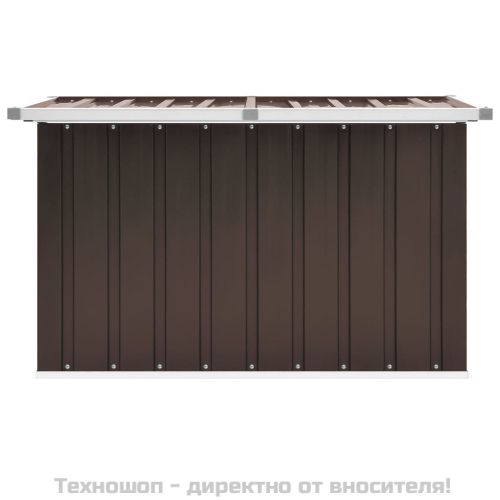 Градинска кутия за съхранение, кафява, 109x67x65 см