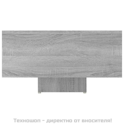 Кафе маса, сив сонома, 85x55x31 см, инженерно дърво