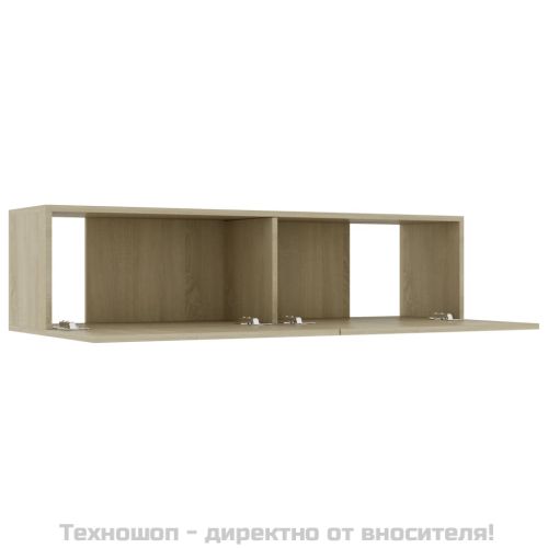 ТВ шкаф, дъб сонома, 120x30x30 см, инженерно дърво