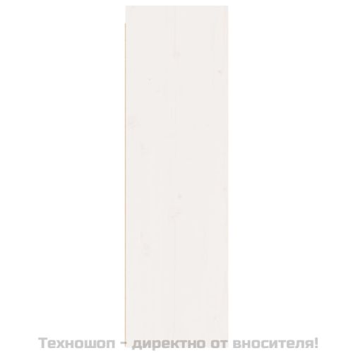 Стенен шкаф, бял, 30x30x100 см, бор масив