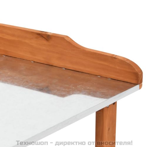 Стойка за цветя, 76x37x89 см, чамово дърво