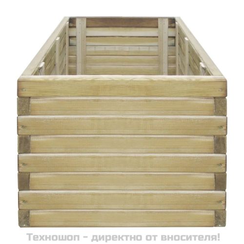 Повдигната леха, 100x50x40 см, дървена, правоъгълна