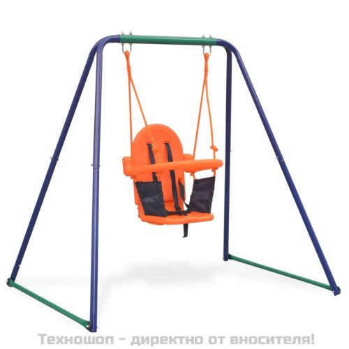 2-в-1 единична люлка и бебешка люлка, оранжево