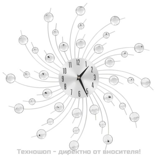Стенен часовник с кварцов механизъм, модерен дизайн, 50 см