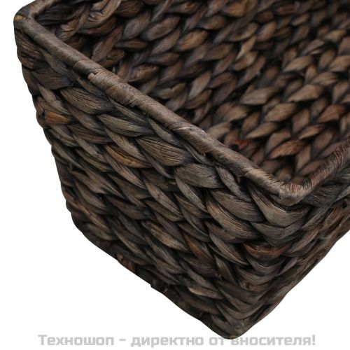 Кашпи, 2 бр, воден хиацинт, кафяв