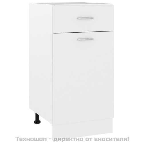 Шкаф с чекмеджета "Lyon", бял, 40x46x81,5 см, инженерно дърво