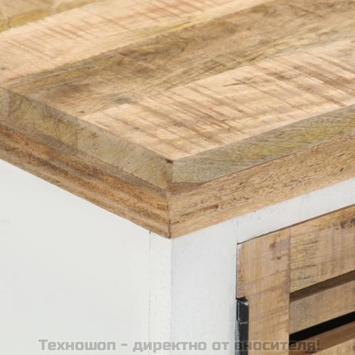 ТВ шкаф, 110x30x40 см, масивно мангово дърво