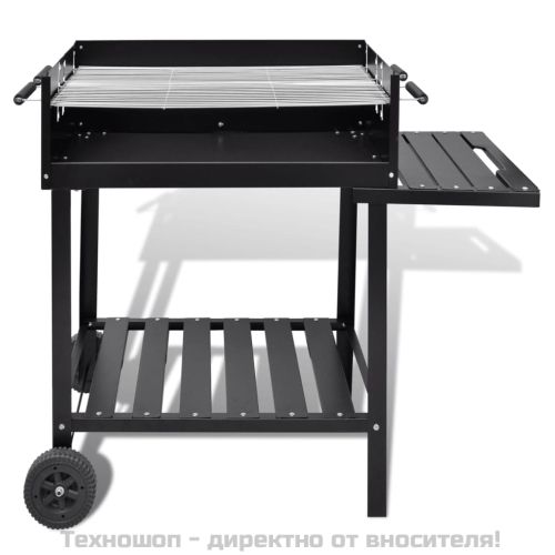 Барбекю на дървени въглища с две колелца