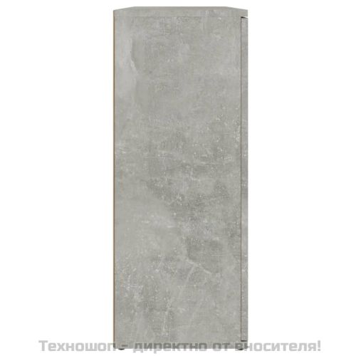 Сайдборд, бетонно сив, 91x29,5x75 см, инженерно дърво