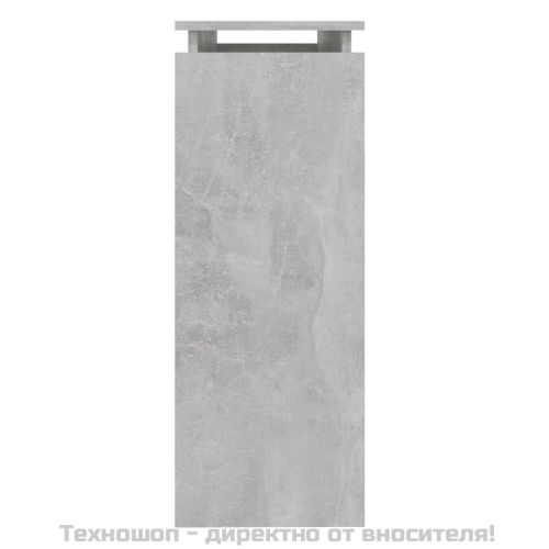 Конзолна маса, бетонно сива, 102x30x80 см, инженерно дърво