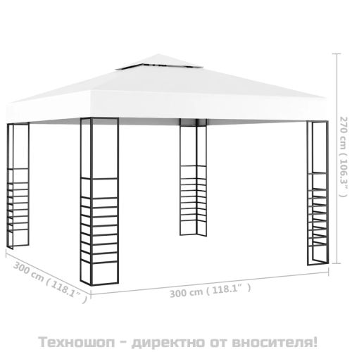 Градинска шатра, 3x3 м, бяла