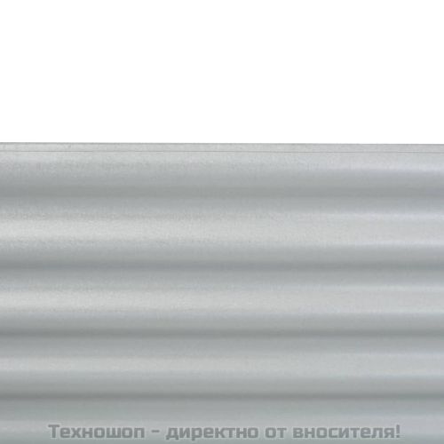 Градинска висока леха 160x80x81 см поцинкована стомана сребро