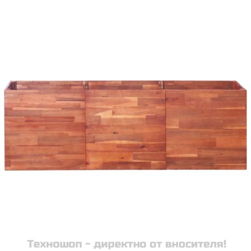 Градинска повдигната леха, акациево дърво, 150x50x50 см