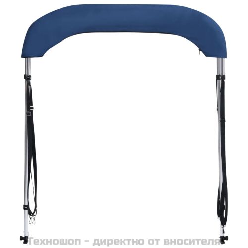 Тента за лодка, 2 дъги, нейви синя, 180x130x110 см