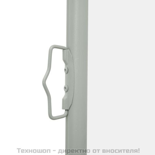 Прибираща се странична тента, 140x500 см, кремава