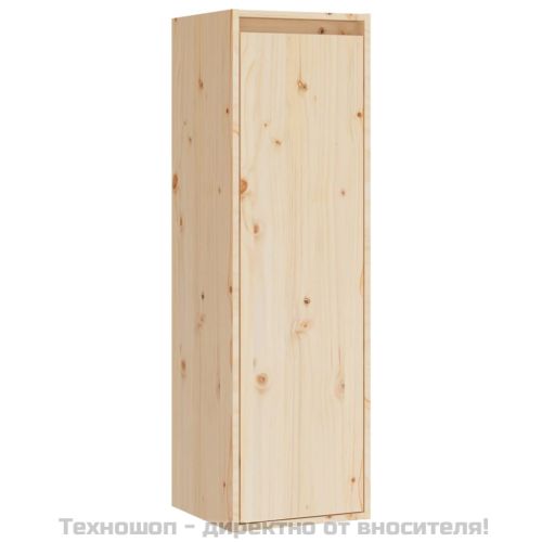 Стенни шкафове, 2 бр, 30x30x100 см, бор масив