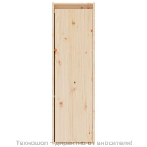 Стенни шкафове, 2 бр, 30x30x100 см, бор масив