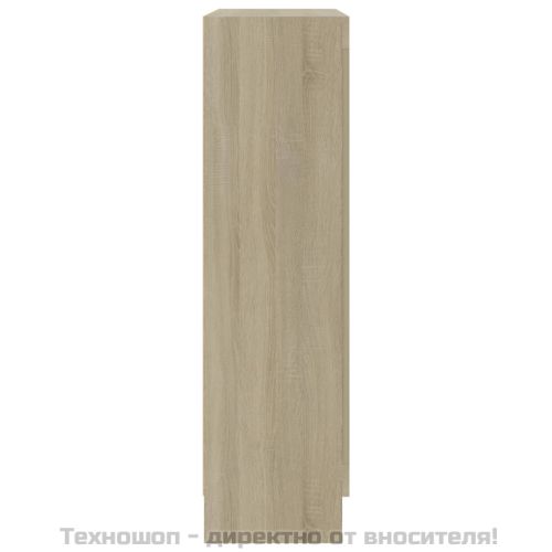 Шкаф витрина, дъб сонома, 82,5x30,5x115 см, ПДЧ